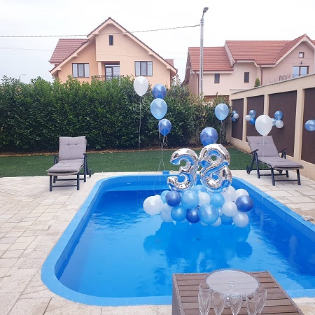 Decor baloane pool party 38 ani